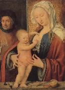 Joos van cleve Holy Family painting